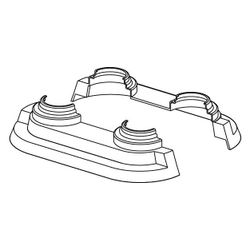 Uponor Smart Radi Stufen-Doppelrosette, 14-20mm, Weiß... UPONOR-1011373 4021598010512 (Abb. 1)