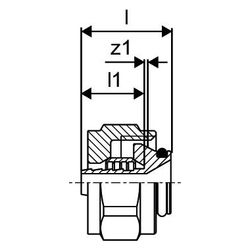 Uponor Minitec Klemmringverschraubung, 9,9mm x 3/4" Eurokonus... UPONOR-1013426 6414905515783 (Abb. 1)