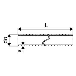 Uponor MLC Rohr S, 40x4,0mm, 3m, Weiß, 1013448... UPONOR-1013448 4021598007154 (Abb. 1)