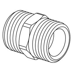 Uponor Uni-C Doppelnippel MLC, 1/2" MT x 1/2" MT, 1013894... UPONOR-1013894 4021598300255 (Abb. 1)