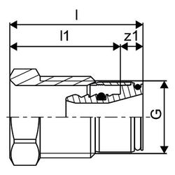 Uponor Smart Radi Anschlussgarnitur Heimeier, 16mm x G 1/2" MT... UPONOR-1013978 4021598300453 (Abb. 1)