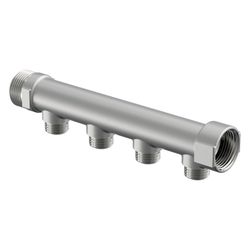 Uponor Uni-C Verteiler S, 1" MT/FT, 4x1/2" MT, 1014109... UPONOR-1014109 4021598701090 (Abb. 1)