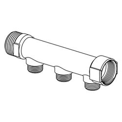 Uponor Uni-C Verteiler S, 1" MT/FT, 3x1/2" MT, 1014111... UPONOR-1014111 4021598701106 (Abb. 1)