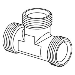 Uponor Uni-X T-Stück 3/4"MT-3/4"MT-3/4"MT... UPONOR-1014147 4021598501546 (Abb. 1)