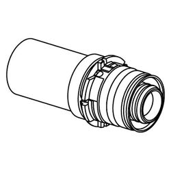 Uponor S-Press Übergang auf Kupfer, 14x15CU, 1014511... UPONOR-1014511 4021598036062 (Abb. 1)