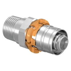 Uponor S-Press Übergangsnippel 14mm x R 1/2" MT... UPONOR-1014513 4021598300866 (Abb. 1)