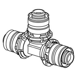 Uponor S-Press T-Stück, 14x14x14mm, 1014886... UPONOR-1014886 4021598002098 (Abb. 1)
