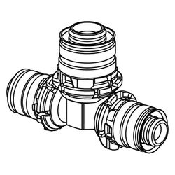 Uponor S-Press T-Stück reduziert, 16x14x16mm, 1014915... UPONOR-1014915 4021598301337 (Abb. 1)