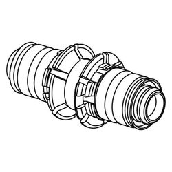Uponor S-Press Kupplung, 14x14mm, 1015154... UPONOR-1015154 4021598302884 (Abb. 1)