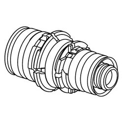 Uponor S-Press Kupplung reduziert, 16x14mm, 1015162... UPONOR-1015162 4021598302891 (Abb. 1)