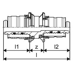 Uponor S-Press Kupplung reduziert, 20x18mm, 1015185... UPONOR-1015185 4021598301832 (Abb. 1)