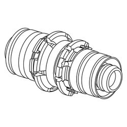 Uponor S-Press Kupplung reduziert, 18x16mm, 1015172... UPONOR-1015172 4021598301801 (Abb. 1)