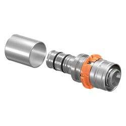 Uponor S-Press Übergangskupplung auf Rapex, 20x20mm... UPONOR-1015190 4021598036109 (Abb. 1)