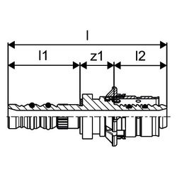 Uponor S-Press Übergangskupplung auf Polyfix, 20x20mm... UPONOR-1015192 4021598036154 (Abb. 1)