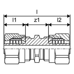 Uponor Minitec Schraubkupplung, 9,9x9,9mm, 1016690... UPONOR-1016690 6414905515837 (Abb. 1)