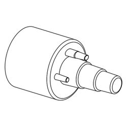 Uponor Ecoflex Gummi-Endkappe Single 25mm plus 32mm plus 40mm, Mantel 90mm... UPONOR-1018246 4021598112025 (Abb. 1)