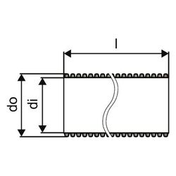 Uponor Ecoflex Mauerdurchführung NDW 68 plus 90mm, 1018267... UPONOR-1018267 6414905254125 (Abb. 1)