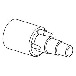 Uponor Ecoflex Gummi-Endkappe Single 63mm plus 75mm plus 90mm, Mantel 140mm... UPONOR-1095801 6414905479559 (Abb. 1)