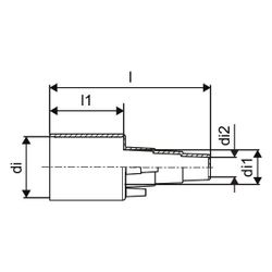 Uponor Ecoflex Gummi-Endkappe Single 32mm plus 40mm plus 50mm, Mantel 175mm... UPONOR-1018313 6414905257577 (Abb. 1)