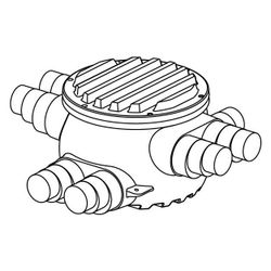 Uponor Ecoflex Schacht, 8x140/145/175/200mm, 1018327... UPONOR-1018327 6414905230037 (Abb. 1)
