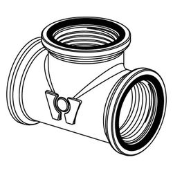 Uponor Wipex T-Stück G 1" x G 1" x G 1", 1018345... UPONOR-1018345 7331541098915 (Abb. 1)