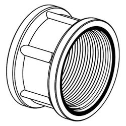 Uponor Wipex Gewindemuffe G 1 1/4" x G 1 1/4", 1018356... UPONOR-1018356 7331541098786 (Abb. 1)