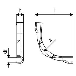 Uponor Multi Rohrführungsbogen Kunststoff 28, 1001230... UPONOR-1001230 4021598102217 (Abb. 1)