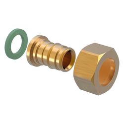 Uponor Q und E Verschraubung flachdichtend PL, 16mm x G 1/2", SN... UPONOR-1023014 7331541032957 (Abb. 1)