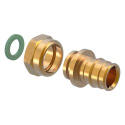 Uponor Q und E Verschraubung flachdichtend PL, 20mm x G 1/2", SN... UPONOR-1023015 7331541032964 (Abb. 1)