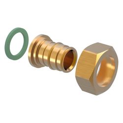 Uponor Q und E Verschraubung flachdichtend PL, 20mm x G 3/4", SN... UPONOR-1023016 7331541032971 (Abb. 1)