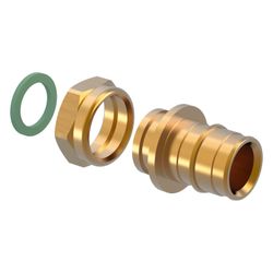Uponor Q und E Verschraubung flachdichtend PL, 25mm x G 3/4", SN... UPONOR-1023017 7331541032988 (Abb. 1)