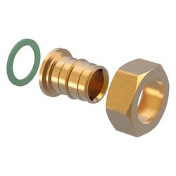 Uponor Q und E Verschraubung flachdichtend PL, 25mm x G 1", SN... UPONOR-1023018 7331541032995 (Abb. 1)