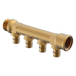 Uponor Q und E Verteiler IG/AG PL, G 3/4" MT/FT, 4x16mm, c/c 35mm... UPONOR-1023029 7331541132695 (Abb. 1)