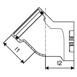 Uponor RS Winkel 45 Grad, RS3 x RS3, 1029141... UPONOR-1029141 4021598106789 (Abb. 1)
