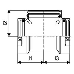 Uponor RS T-Stück, RS2 x RS2 x RS2, 1029142... UPONOR-1029142 4021598106796 (Abb. 1)