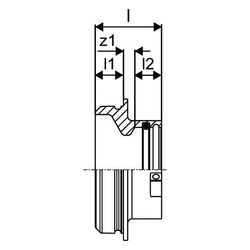 Uponor RS Kupplung reduziert, RS3 x RS2, 1029146... UPONOR-1029146 4021598106833 (Abb. 1)