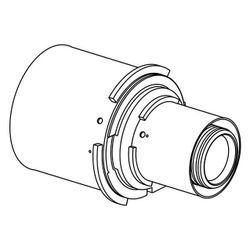Uponor S-Press Verbund-Kupplung reduziert, 63x40mm, PPSU... UPONOR-1032883 6414905220823 (Abb. 1)