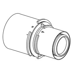 Uponor S-Press Verbund-Kupplung reduziert, 63x50mm, PPSU... UPONOR-1032884 6414905220830 (Abb. 1)