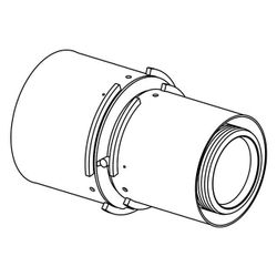 Uponor S-Press Verbund-Kupplung reduziert, 75x63mm, PPSU... UPONOR-1032886 6414905220854 (Abb. 1)