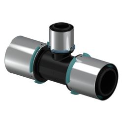 Uponor S-Press Verbund-T-Stück reduziert, 63x40x63mm, PPSU... UPONOR-1032891 6414905220908 (Abb. 1)
