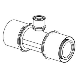 Uponor S-Press Verbund-T-Stück reduziert, 75x32x75mm, PPSU... UPONOR-1032892 6414905220915 (Abb. 1)