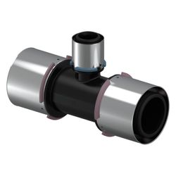 Uponor S-Press Verbund-T-Stück reduziert, 75x40x75mm, PPSU... UPONOR-1032893 6414905220922 (Abb. 1)