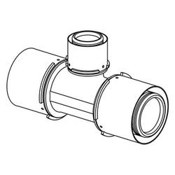 Uponor S-Press Verbund-T-Stück reduziert, 75x50x75mm, PPSU... UPONOR-1032894 6414905220939 (Abb. 1)