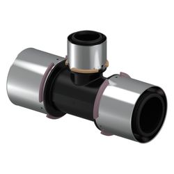 Uponor S-Press Verbund-T-Stück reduziert, 75x50x75mm, PPSU... UPONOR-1032894 6414905220939 (Abb. 1)