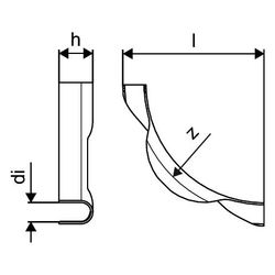 Uponor Multi Rohrführungsbogen Stahl 34, 1001231... UPONOR-1001231 7321500019075 (Abb. 1)