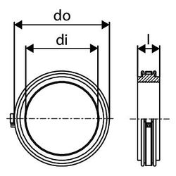 Uponor Ecoflex Labyrinthdichtung NDW 140mm, 1034202... UPONOR-1034202 7321500038595 (Abb. 1)