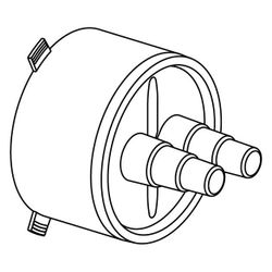 Uponor Ecoflex Gummi-Endkappe Twin 18-22mm plus 25-28mm plus 32mm, Mantel 140mm... UPONOR-1119374 6414905561124 (Abb. 1)