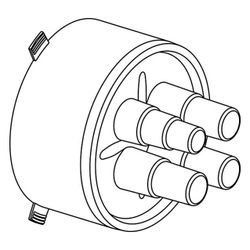 Uponor Ecoflex Gummi-Endkappe Quattro 18-28mm plus 32mm plus 40mm, Mantel 200mm... UPONOR-1034308 6414905257935 (Abb. 1)