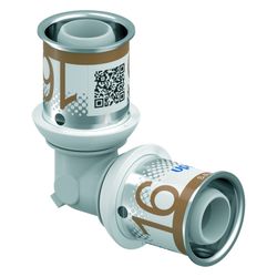 Uponor S-Press Plus Winkel 16x16mm, PPSU... UPONOR-1039929 6414905228683 (Abb. 1)