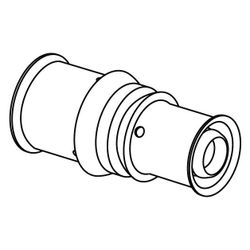 Uponor S-Press Plus Kupplung reduziert, 20x16mm, PPSU... UPONOR-1039937 6414905228768 (Abb. 1)